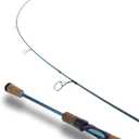 LITTMA Rezil Ultralight Trout Fishing Rod Reinforced Carbon Fiber, 2-Piece Travel Design, Sensitive Freshwater & Light Saltwater Spinning Rod with Cork Handle & Stainless Steel Guides