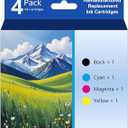 T220XL Remanufactured Ink Cartridges Replacement for E220XL T220XL Ink Cartridges use for Workforce WF-2630 WF-2650 WF-2660 WF-2750 WF-2760 XP-420 XP-320 Printer (4pack)