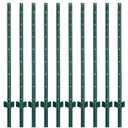 Fence 4.8 Feet Posts Sturdy Duty Metal Fence Post, Pack of 10, No Dig Garden U Post for Wire Fencing Steel Post for Yard, Outdoor Wire (4.8 Feet)
