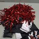 Halloween Cheerleader Costume for Girls, Zombie Cheer Uniform Outfit, Scary Cheerleading Costume for Party Dress Up (9-10Years)