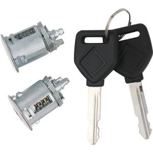 International Cab Door Lock Cylinder w/Keys for Left Driver & Right Passenger Door Handles Compatible with International Trucks Replaces 2506723C92 3606713C94 3546619C92