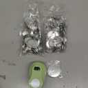 97pcs DIY Fridge Magnets Craft Set Include 1-Inch Paper Punch,Craft Magnets Glass Ceramic Ferrite Magnet with Adhesive Backing and Clear Glass Cabochons for Refrigerator (48 Sets,1 Inch, Round) (97)