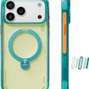 TORRAS Ostand Q3 Air for iPhone 17 Pro Case 6.3'' with Stronger Magnetic Stand, Fit for Magsafe, Airbags Miltary Protection, Camera Control for iPhone 17 Pro Case, Shockproof & Stylish, Dune Sky