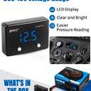 Voltmeter Digital LED Volt Voltage Gauge Kit 12V Electrical Voltage Meter 9-16V for Car Motorcycle Vehicle Automotive Universal (Blue)