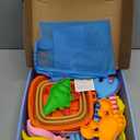 Dreamon Beach Toys for Kids 3-10, Collapsible Sand Castle Toys for Beach Include 3 Pack Foldable Buckets, Shovels Molds and Storage Mesh Bag, Sandbox Travel Toy for Toddlers Kids