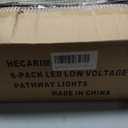 HECARIM 6 Pack Low Voltage Pathway Lights - Waterproof Outdoor Landscape Lighting, Super Bright LED Garden Lights for Walkway, Energy-Saving 5V Weatherproof Stake Lights (Dusk to Dawn Auto On/Off)