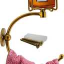 Hand Towel Holder with Vintage Candle Holder for Wall, Towel Hook for Bathroom Wall, Rustic Towel Ring with Elegent Candle Holder, Sturdy Wall Mounted Hanger for Bathroom (Antique)