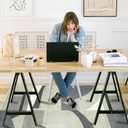 Office Chair Mat for Hardwood Floor, 72"x48" Easy Glide Computer Desk Mat Protector for Rolling Chair Under Desk Rug Nonslip Backing, Machine Wash, (Modern)