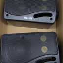 Herdio 3.5" Outdoor Bluetooth Speakers Wired Waterproof, 200W 3 Way Upgrade Premium Wall Mount Speakers, Durable Mountable Loud Sound System for Patio Indoor Deck Garage (Black Pair)