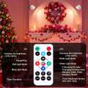 RGB Spotlight with Remote Control Set of 2, 16 Colors Changing Lights and 10 Brightness Levels Adjustable 180 Rotation 4 Flash Modes Dimmable Timer Function Battery Powered for Home