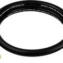 Upgraded HVAC Vacuum Hose,Standard 1/2" to 1/2" Flare Fittings, High-Flow Vacuum Certified Refrigerant Hose, 20 Microns, Faster Evacuation and Recovery, 6-Feet, Black