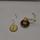 Antique Brass Towel Hook, Wall Mounted Bathroom Hook for Clothing & Robe Hanger, Screws Install Shower Wall Hook, Vintage Gold Brass Petal-Relief Series Longhorn Double Hook