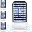 Plug in Bug Zapper Indoor Flying Insect Trap, Electronic Indoor Mosquito Zappers Fly Zapper Gnat Bug Traps Lamp for Home, Kitchen, Bedroom, Living Room,Office, 4 Pack