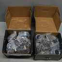 2 Sets 3500Lbs Trailer Hub Kit 5 Bolt 4.5",5 Lug Trailer Hub Fit 1-1/16" to 1-3/8" Trailer Tapered Spindle,Boat Trailer Hubs 5 Lug,Trailer Wheel Hub Kit(Only for Tapered Spindle)