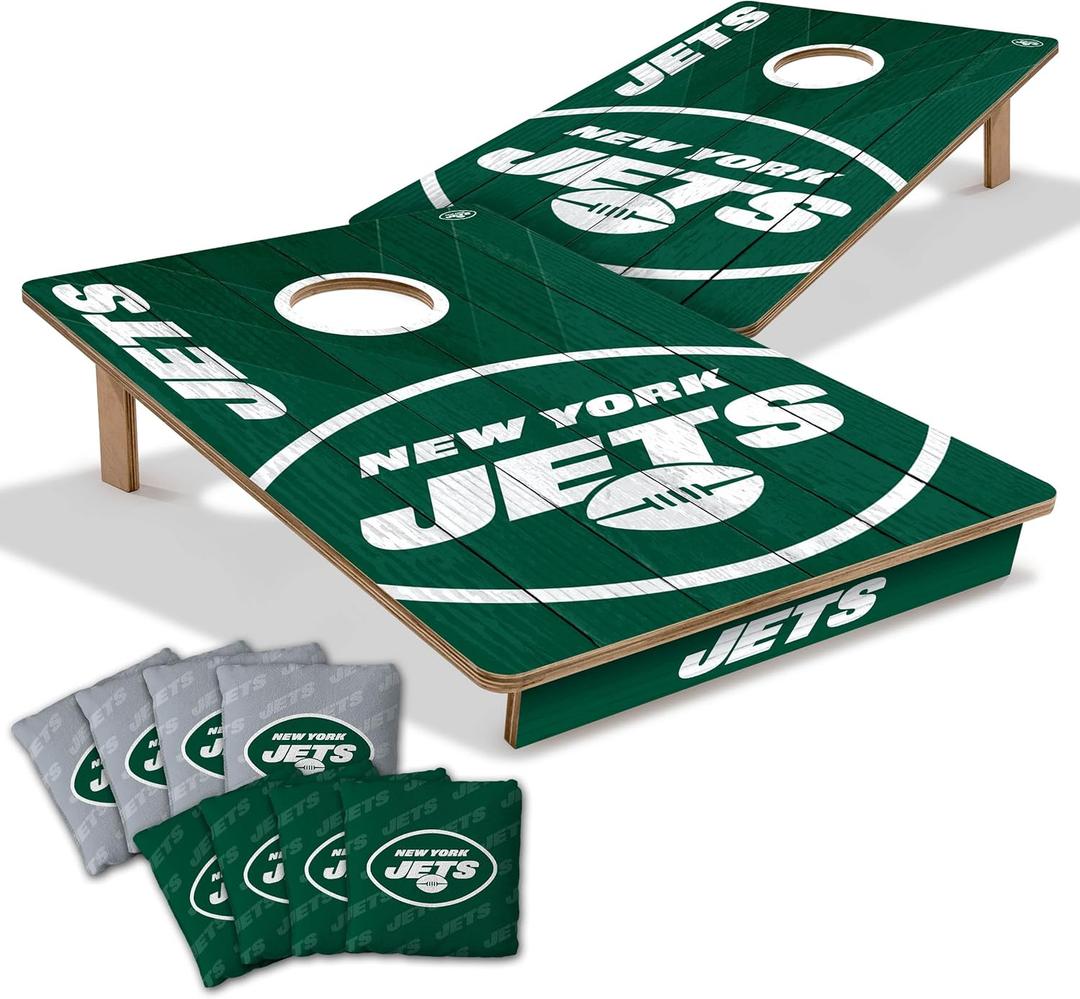 YouTheFan NFL 2 x 3 Wood Cornhole Game with Logo Bags (Team Colors)