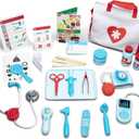Melissa & Doug Get Well Doctor Kit, 25-Piece Toddler Doctor Play Set, Realistic Pretend Play Toys & Accessories, Preschool Toys for Girls & Boys Ages 3+