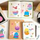 2 x Easter Stickers DIY Easter Stickers for Eggs Bunny Stickers for Easter Egg Decorating Stickers Game Toys Gift Party Favor Supplies(24 Sheets)