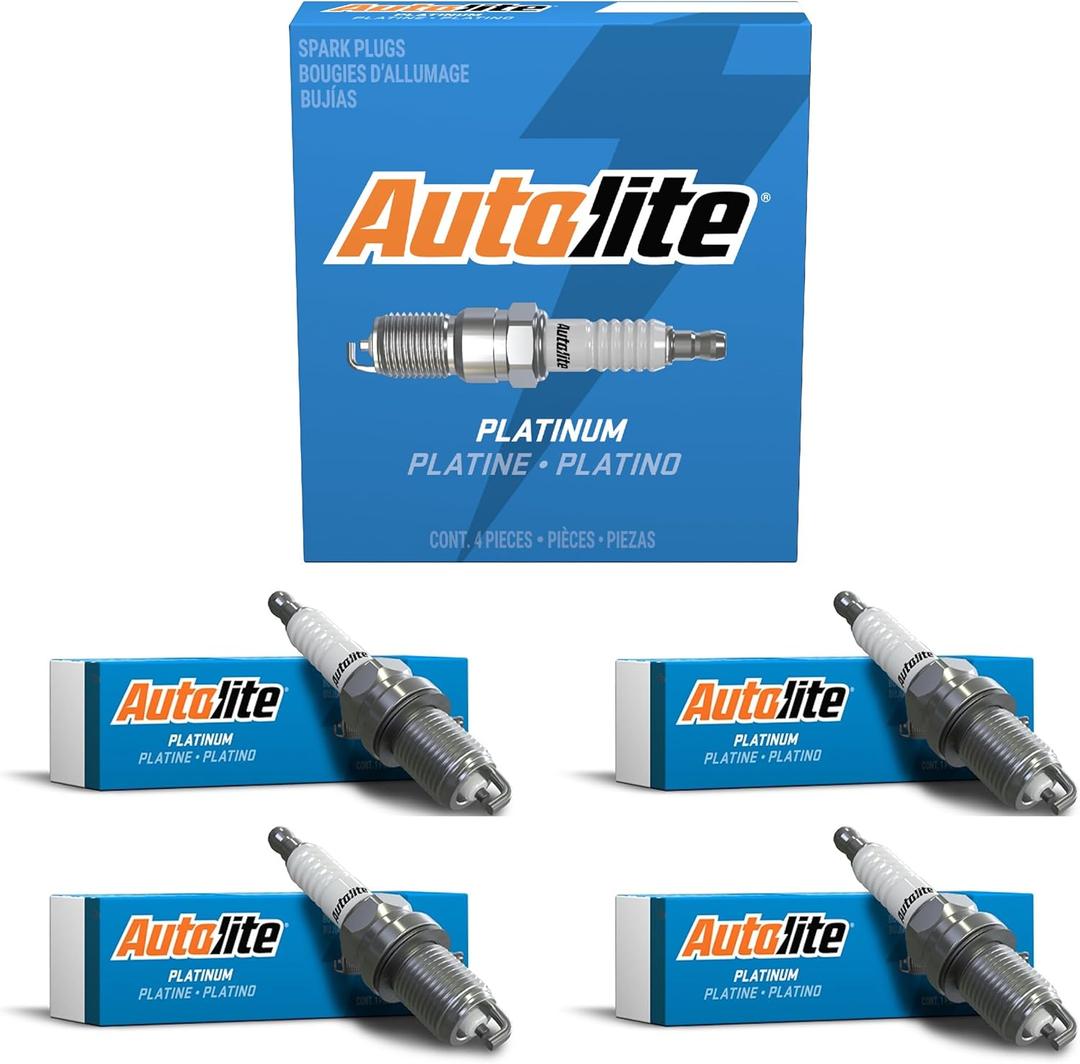 Autolite Platinum AP5263 Automotive Replacement Spark Plugs (4 Pack)
