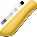 Dapesuom Enlarge Keyboard Wrist Rest, Cute Memory Foam Keyboard Wrist Cushion for Computer Desk Mats Support, Typing Pain Relief Ergonomic Mouse Pad Rests with Non-Slip Base for Gaming, Laptop, Yellow (17 x 3.6 x 1 inches)