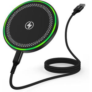 15W Wireless Charger Pad for Motorola Razr 2024 Moto G Stylus 5G 2025 G Power 2025 Edge Edge+ Razr+ X50 Ultra Razr 50 Ultra,Android Wireless Charging Station Mat for Samsung Galaxy S25 S24 S23 S22 S20 (Black)