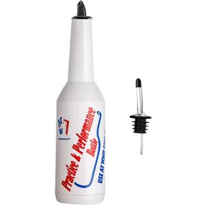 SuproBarware 1pcs Flair Bottle Practice Bartender Practice Bottles 25oz/750ml White Flair Bartending Kit Performance Training Bar Liquor White Decorative Bottles for Bar Pub Cocktail Shaker