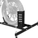 JY PERFORMANCE Motorcycle Wheel Chock, Universal Heavy Duty Front Wheel Stand for Trailer, Cruiser, Sports & Dirt Bikes, 1800 lb Capacity Adjustable Wheel Stand for 15"-22" Wheels