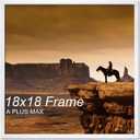 A PLUS MAX 18x18 Picture Frame White Light Weight Wall Mount