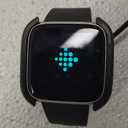 Fitbit Versa Lite Smartwatch,GPS,Charcoal/Silver Aluminum, One Size (S & L Bands Included)