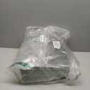 Transparent Trash Can, Bathroom Trash Cans with Lids, 3.5 Gallon Garbage Can for Bedroom, Office, Plastic Slim Waste Basket with Press Top Lid, 15L Clear Trash Bin for Home, Kitchen (Green)