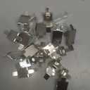 High-Strength Iron Alloy Made into Freezer Shelf Bracket Refrigerator Shelf Bracket Refrigerator Clip for Refrigerators Shelf Support for Square Slotted Pilaster 344-08982-0 (20 Pask)