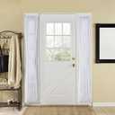 Stylemaster Elegance Sheer Voile Sidelight Panel, 30" x 72", White