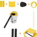 Mouse Bucket Trap for 5 Gallon Bucket, Auto Reset Bucket Lid Mouse Trap, Reusable Rodent Catching Solution for Garage Basement Warehouse Indoor Outdoor(2PACK)