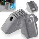 Shimeyao 12 Pcs Weld Tabs Trick Tabs 1-3/4" Weld on Gussets Multi Use 1/8" Thick Steel with 3/8" Hole for Automobile Maintenance, Metal Processing and Various DIY Projects