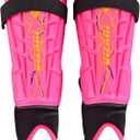 Vizari Soccer Shin Guards with Ankle Support  Lightweight, Durable Guards for Kids, Youth & Adults, for Boys, Girls, Toddlers Ages 3+, Designed for Comfort and Secure Fit (Small, Pink)