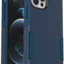 OtterBox iPhone 12 & iPhone 12 Pro Commuter Series Case - Bespoke Way (Blazer Blue/Stormy SEAS Blue), Slim & Tough, Pocket-Friendly, with Port Protection