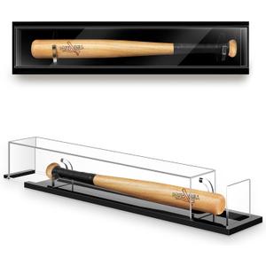 Mini Baseball Bat Display Case Wall Mounted 21.18 x 4.72 x 3.74 Inches Tabletop Bat Display Case W/98% UV Protection Holder for Sport Collector Memorabilia Birthday Gift