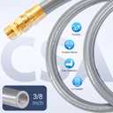 GasSaf 6FT 3/8" ID Natural Gas Hose, Natural Gas Grill Hose with Quick Connect Fitting Suitable for Weber Grills, Blackstone Griddles, Generator, Patio Heater - CSA Certified
