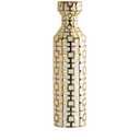 White with Golden Vase for Modern Home Decoration, 24.4 inch Tall Floor Vases for Home Decor, Ceramic vases for décor, Suitable for Living Room Decor, Bathroom Decor and Office Décor