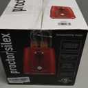 Proctor Silex Plastic 2 Slice Toaster, Bagel, Defrost & Cancel Buttons, Browning Control With 7 Shades, Auto Shutoff, Slide-Out Crumb Tray, Red (22661)