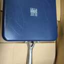 Blue Diamond 11" Nonstick Square Griddle Pan, Non Toxic PFAS-Free Diamond Ceramic, Dishwasher & Oven Safe, Even Heating, Metal Utensil Safe, Warp Control, Blue