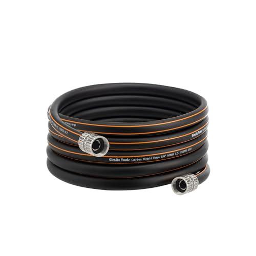 Giraffe Tools Leader Hose 8ft x 5/8", Custom Length, Heavy Duty, No Kink, Flexible, Rubber Garden Hose, Leakproof Water Hose with Female to Female Fittings, 600 Burst PSI