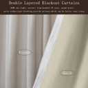 100% Blackout Ivory Off White polyester Velvet Curtains 96 inch Long for Living Room, Set of 2 Panels Liner Rod Pocket Back Tab Thermal Window Drapes Room Darkening Heavy Decorative Curtain for Bedroom