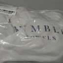 Premium Kitchen Towels (20”x 28”, 6 Pack) | Large Cotton Dish Towels | Flat & Terry Highly Absorbent Kitchen Linen Set with Hanging Loop | Tan