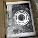 Indoi 4-Light Bathroom Light Fixtures, Matte Black Modern Vanity Lights with Clear Glass Shades, Bathroom Wall Lamp for Mirror Living Room Cabinet Bedroom Porch