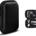 Charger Case,Mini Cable Organizer Cases,Pouch Case Bag,Small Charger Organizer,Waterproof Travel Storage Carrying Bag for USB Drives,Power Adapter,Earphones,Cords etc,Rectangle,Black