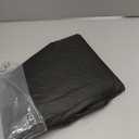 LUSHVIDA Square Fitted Table Cover Card Tablecloth 34x34 inch, 2 Packs Waterproof Elastic Vinyl Table Cloth with Flannel Backing Plastic Picnic Small Tables Top for Kitchen Dining Outdoor Party, Black