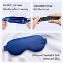 Hsa Store Eligible Items Fsa: Cold Compress for Migraines Headache Puffiness Dark Circles, Face Ice Pack for Sleep Puffy Eyes, Reusable Cooling Gel Eye Mask (Blue)