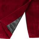 Mens Velvet Blazer Slim Fit Tuxedo Suits Jacket Shawl Collar Solid Jacket Wedding Dinner Prom One Button Blazer Jacket (Wine Red)