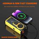 Electric Bike Tire Pump, Portable Electric Air Pump for Road Bicycle, E-Bike, Motorcycle, Car Tires and Sports Ball Inflation