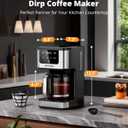 AIRMSEN 14-Cup Programmable Drip Coffee Maker 1000W Fast Brewing Coffee Machine with Timer, Delay Start & 2H Keep-Warm, 73oz Tank, Touchscreen & Glass Carafe Perfect for Home & Office Use